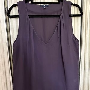 Purple Gap V-neck Sleevless Shell Blouse Size 4